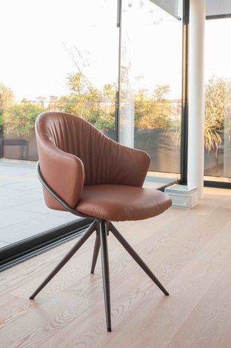 Fauteuil contemporain - LILI - Italy Dream Design - en cuir / Fabriqué en Italie / bz