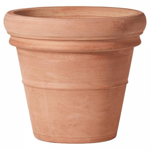 Pot de jardin en terracotta - WHITE : 31-W - Deroma - rond / conique