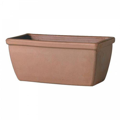 Pot de jardin en terracotta - MOKA : 2C-C - Deroma - rectangulaire