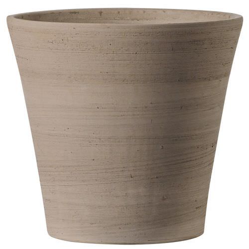 Pot de jardin en terracotta - PRIMITIVO GRAFITE : 3R-J-07 - Deroma - conique / rond