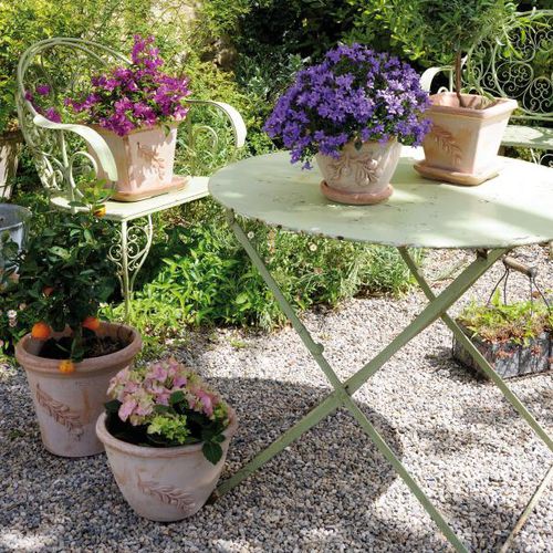 Pot de jardin en terracotta - OLIVE : TG4-N  - Deroma - rond