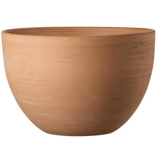 Pot de jardin en terracotta - PRIMITIVO WHITE : 70M-W-08  - Deroma - conique