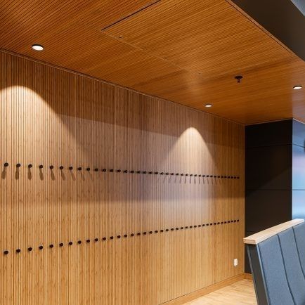 Panneau acoustique pour mur - RP8 C20 - Gustafs Scandinavia AB - pour plafond / en placage de bois / de plâtre