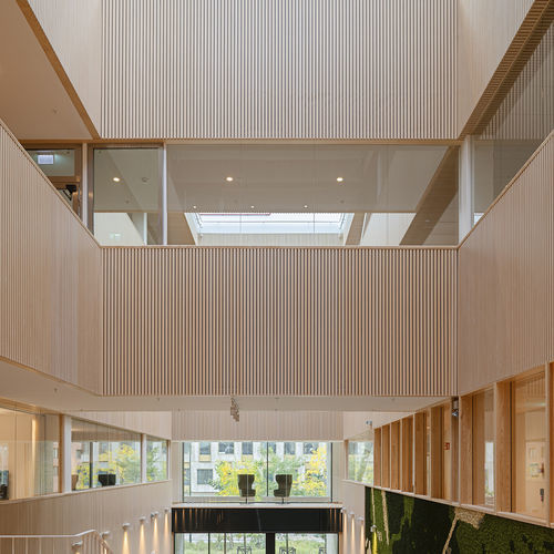 Panneau acoustique pour plafond - RIB-S - Gustafs Scandinavia AB - pour mur / en placage de bois / de plâtre