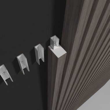 Profilé en aluminium - LINEAR RIB NARROW - Gustafs Scandinavia AB - en U / pour revêtement de façade / pour mur
