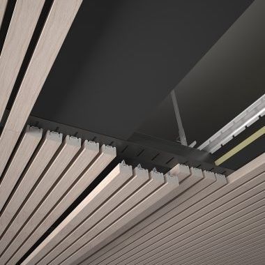 Système de fixation aluminium - LINEAR RIB - Gustafs Scandinavia AB - pour panneaux / pour plafond / pour intérieur