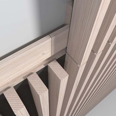Système de fixation en bois - MODULE - Gustafs Scandinavia AB - pour panneaux / pour bardage de façade / pour mur