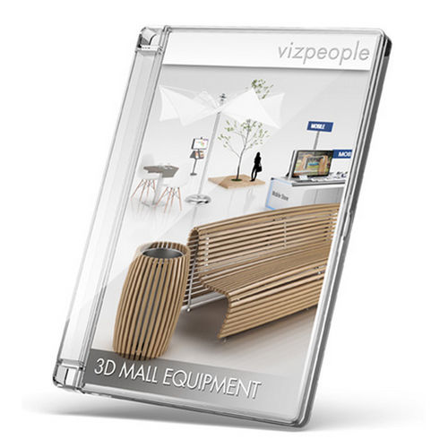 Bibliothèque d'objets 2D/3D - 3D MALL EQUIPMENT  - VizPeople Cut Out people
