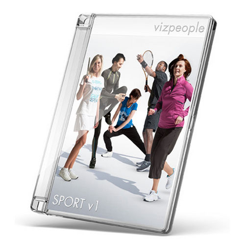 Bibliothèque d'objets 2D/3D - SPORT V1 - VizPeople Cut Out people