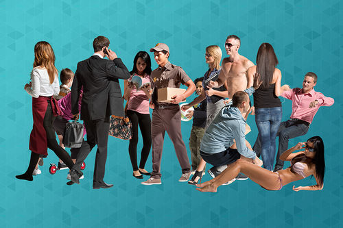 Bibliothèque d'objets 2D/3D - CUT OUT V3 - VizPeople Cut Out people