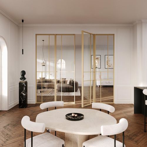 Profilé en métal - DIVINA DECORATIVE - ARLU - pour cloison en verre / mural / modelé