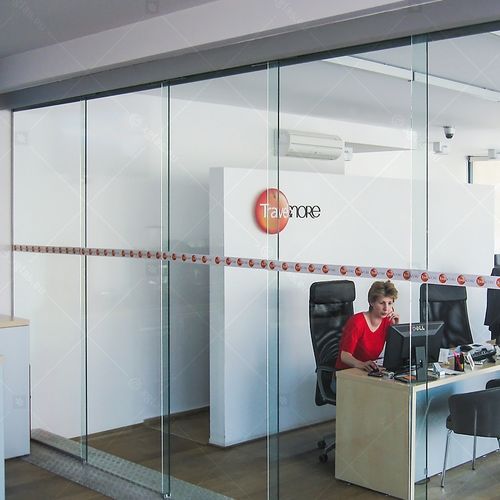 Porte d'intérieur - MTG V2400 - Glas Expert - en verre / coulissante / télescopique
