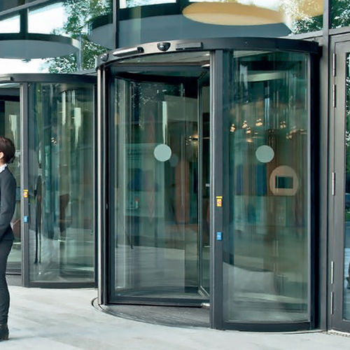 Porte d'entrée - DORMA - Glas Expert - en verre / à tambour / contemporaine