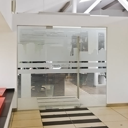 Porte d'intérieur - DORMA UNIVERSAL - Glas Expert - en verre / en aluminium anodisé / battante