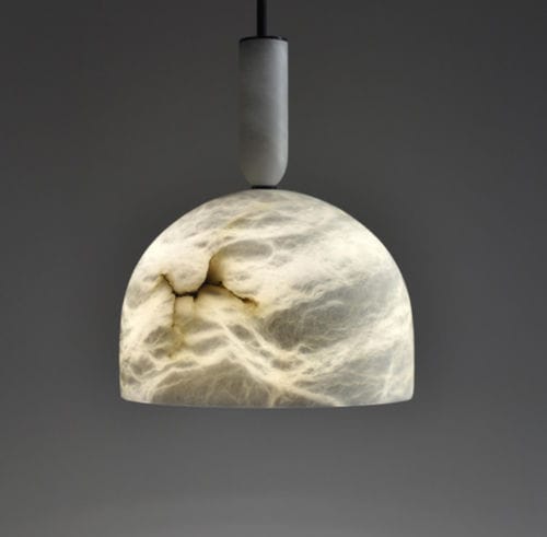 Suspension - OKI - Atelier-alain-ellouz - en albâtre / contemporaine / d'intérieur