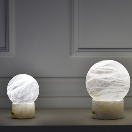Lampe de table - CIMA - Atelier-alain-ellouz - en albâtre / contemporaine / d'intérieur