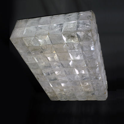 Plafonnier contemporain - HERA - Atelier-alain-ellouz - rectangulaire / en cristal / à LED