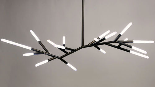 Lustre contemporain - TAILOR - Atelier-alain-ellouz - en métal / en albâtre / professionnel