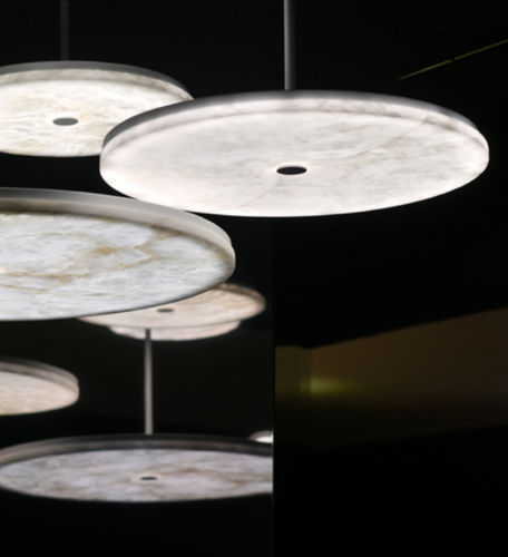 Suspension - MANHATTAN - Atelier-alain-ellouz - en albâtre / contemporaine / solaire
