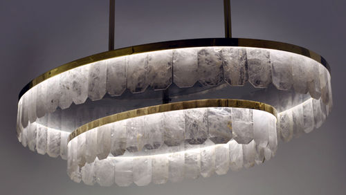 Lustre classique - VERSAILLES OVAL - Atelier-alain-ellouz - en cristal / professionnel