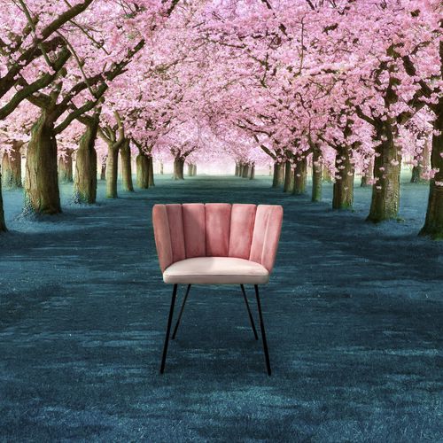 Chaise contemporaine - GAIA - KFF - d'intérieur / en tissu / en cuir