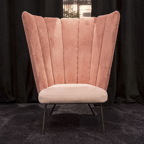 Fauteuil contemporain - GAIA CALICE - KFF - en tissu / en métal / blanc