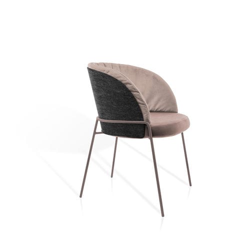 Chaise contemporaine - LUNAR PURE - KFF - d'intérieur / en tissu / avec piètement en métal