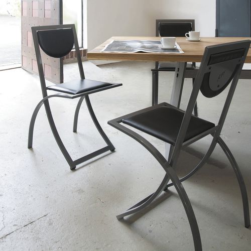 Chaise visiteur contemporaine - SINUS - KFF - d'intérieur / en bois / en métal