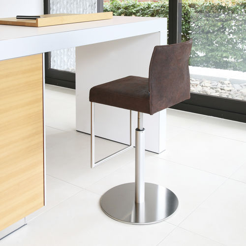 Chaise de bar contemporaine - GLOOH - KFF - d'intérieur / en tissu / en cuir