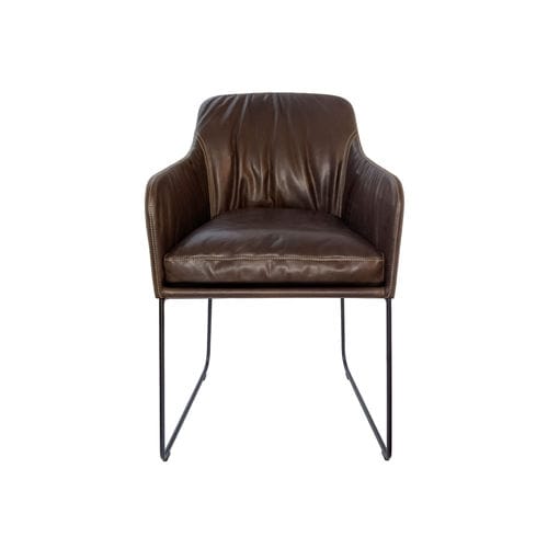 Chaise visiteur contemporaine - YOUMA CASUAL - KFF - d'intérieur / en cuir / en acier