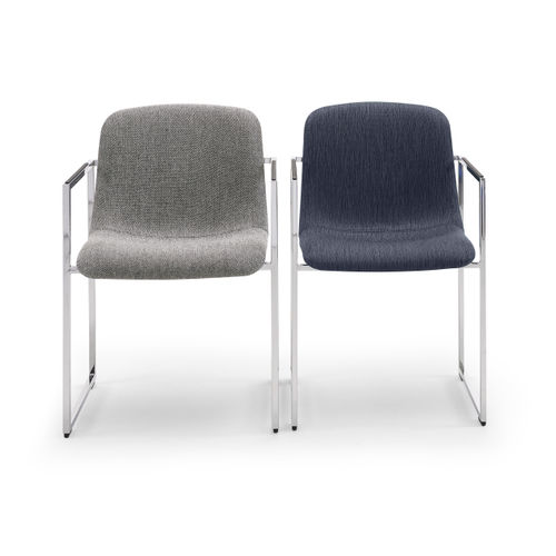 Chaise contemporaine - FRAME II - Arco - d'intérieur / en tissu / avec piètement en métal