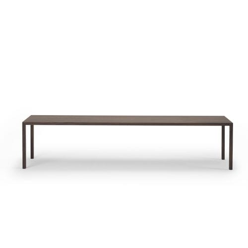 Banc contemporain - SLIM - Arco - en bois / en cuir / en tissu