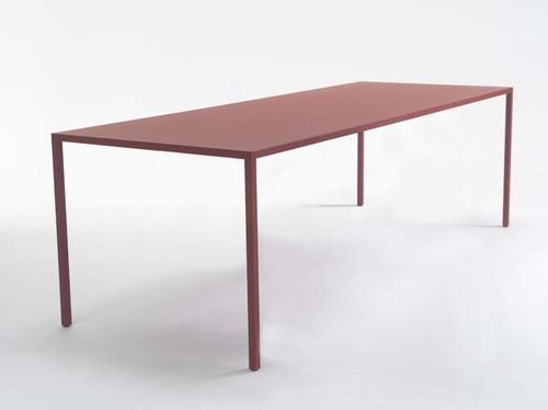 Table contemporaine - 10 YEARS SLIM - Arco - en acier / avec piètement en acier / rectangulaire
