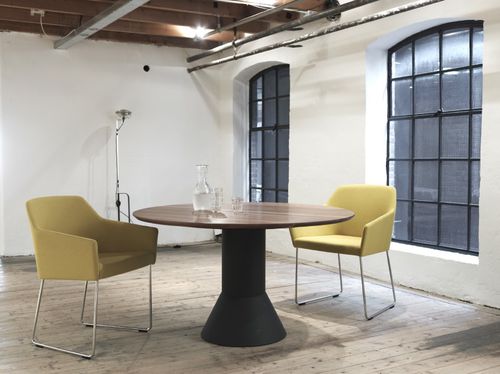Table à manger contemporaine - BALANCE - Arco - en bois / en béton / en aluminium