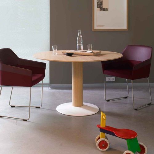 Table contemporaine - LEAF - Arco - en bois / ronde / rectangulaire