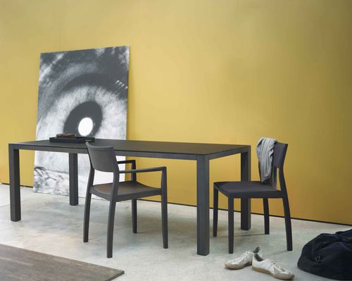 Table contemporaine - EXPRESSION - Arco - en bois / carrée / rectangulaire