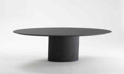 Table de conférence contemporaine - SPAZIO - Arco - en bois / ovale / ronde