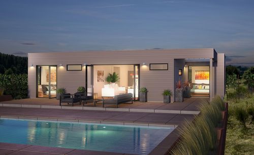 Bâtiment préfabriqué - ORIGIN 1000 - Blu Homes - en bois / pour garage / contemporain