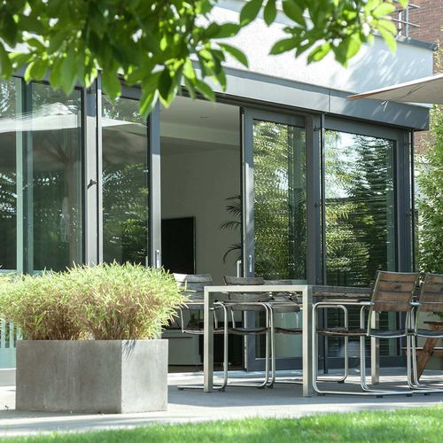 Baie vitrée coulissante - LUX ALUCLIP - Trocal - levante-coulissante / en aluminium / en PVC