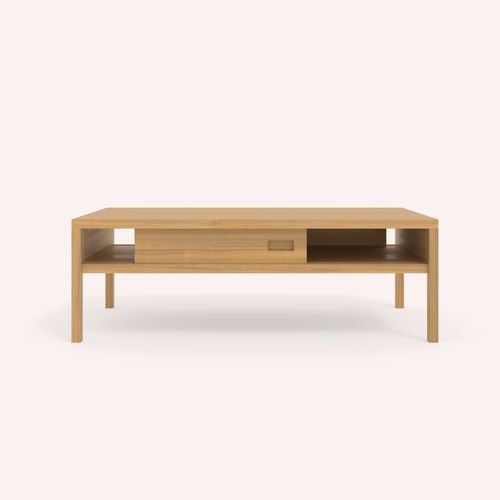 Table basse contemporaine - DALIDA - COCO-MAT - en chêne / rectangulaire / avec rangement