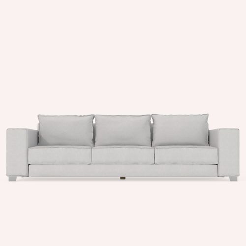 Canapé contemporain - THEANO - COCO-MAT - en tissu / marron / 3 places