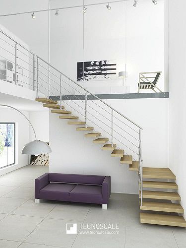 Escalier droit - AXOLUTE FLY - TECNOSCALE - quart tournant / demi-tournant / circulaire