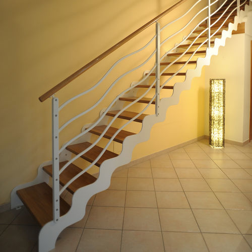 Escalier droit - PLANA ONDA - TECNOSCALE - quart tournant / demi-tournant / circulaire