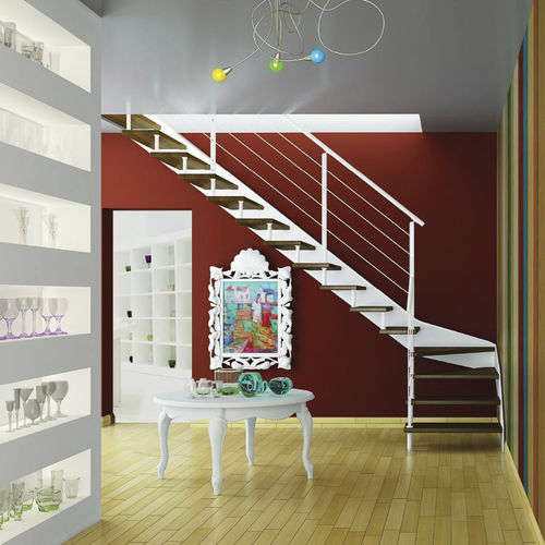 Escalier droit - PLANA UNIKA - TECNOSCALE - quart tournant / demi-tournant / circulaire