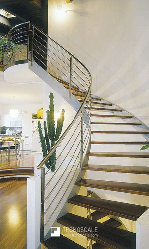 Escalier hélicoïdal - HELICAL  - TECNOSCALE - circulaire / à marches en chêne / à marches en hêtre