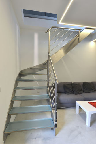 Escalier droit - PLANA DIAMOND - TECNOSCALE - quart tournant / demi-tournant / circulaire