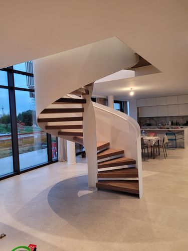 Escalier en colimaçon - ELICA - TECNOSCALE - à marches en chêne / à marches en hêtre / à marches en métal