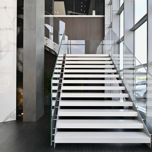 Escalier droit - PLANA  - TECNOSCALE - quart tournant / demi-tournant / circulaire