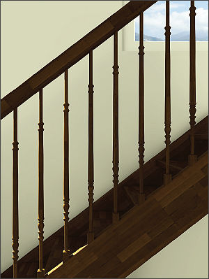 Garde-corps en bois - STILNOVO - TECNOSCALE - à barreaux / d'intérieur / pour escalier