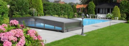 Abri de piscine plat - Pool Cover - motorisé